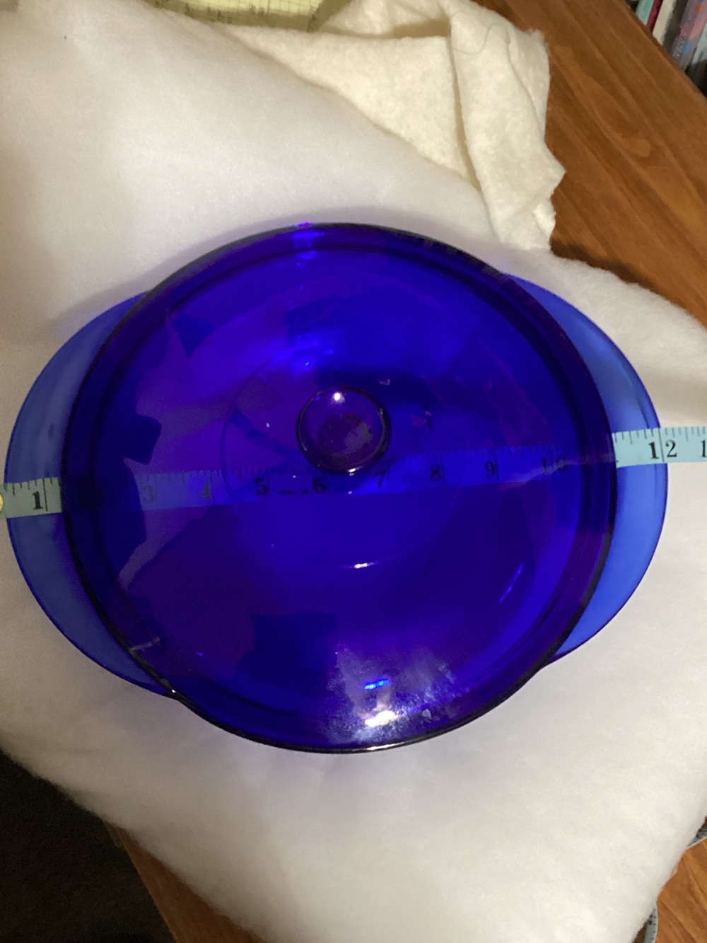 Cobalt Blue Glass Serving Bowl - Home Accents